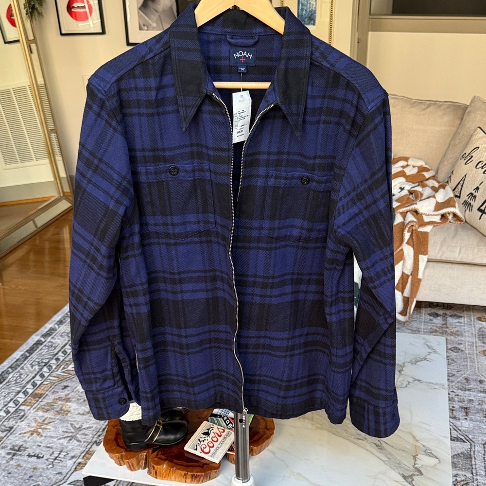 Noah NYC Heavy Weight Full Zip Flannel Jacket